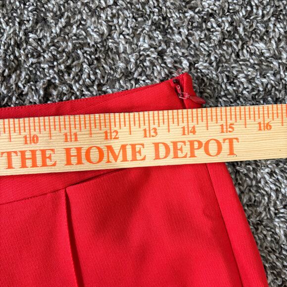 Argent Women's Trousers Size 4 Red Classic Christmas Colorful Holiday Party - Picture 4 of 6